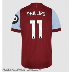 West Ham United Kalvin Phillips #11 Replik Heimtrikot 2023-24 Kurzarm